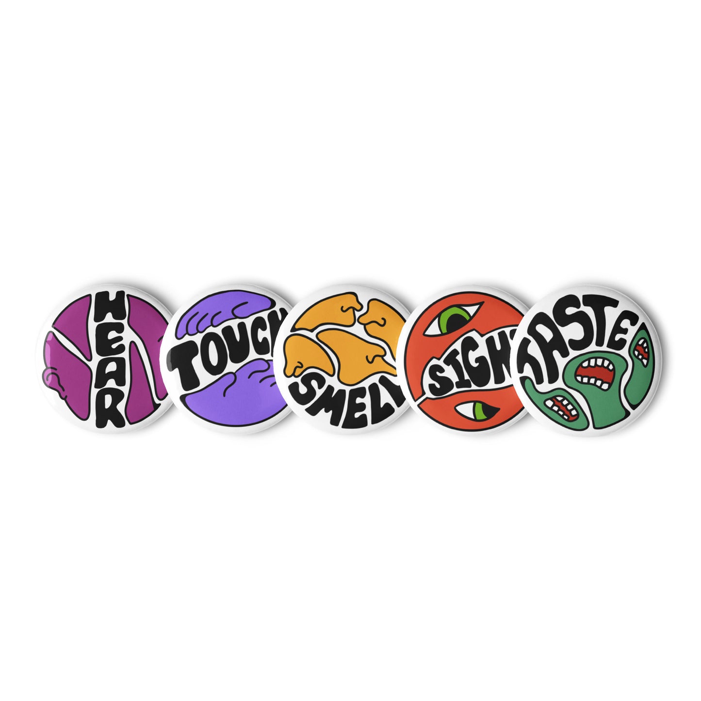 Five Senses Pins
